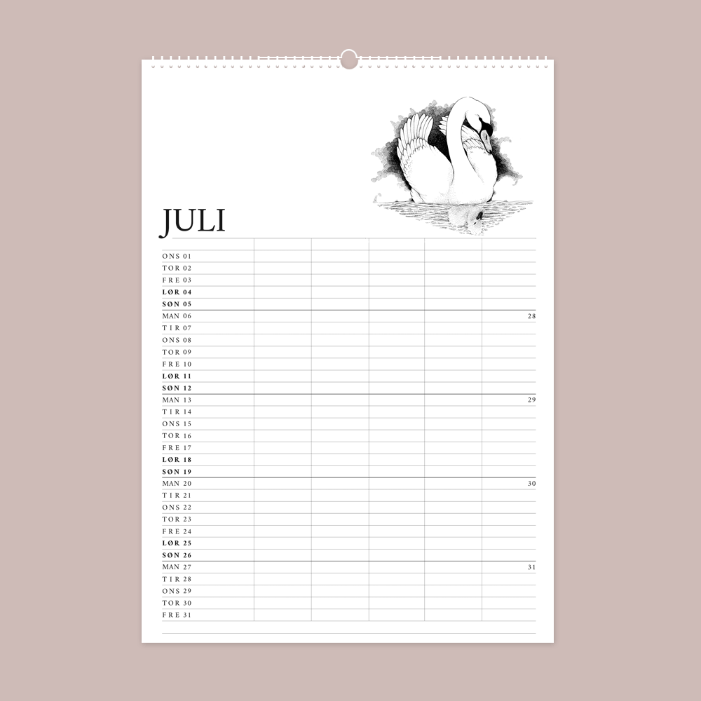 2026 familiekalender - H.C. Andersens eventyr