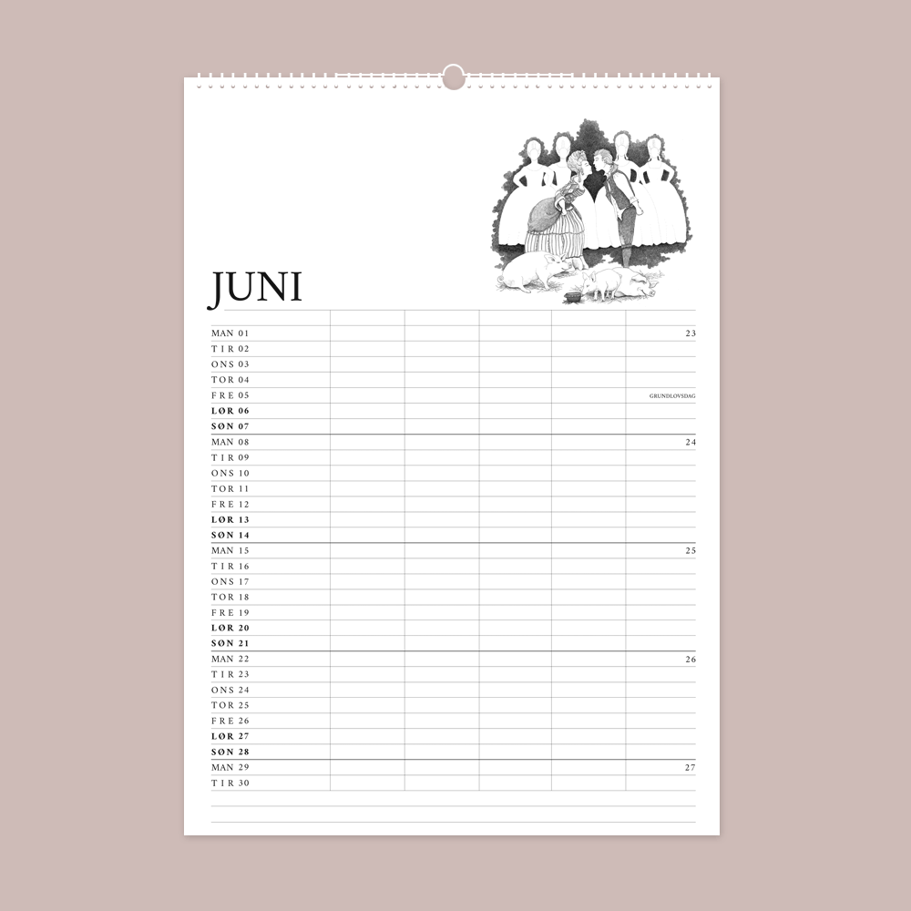 2026 familiekalender - H.C. Andersens eventyr