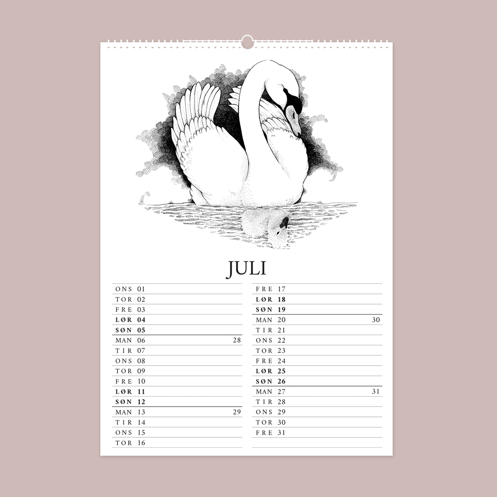 2026 vægkalender - H.C. Andersens eventyr