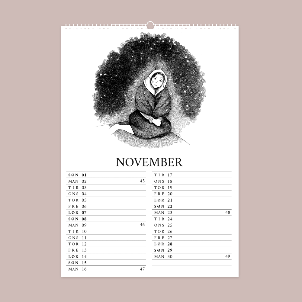 2026 vægkalender - H.C. Andersens eventyr