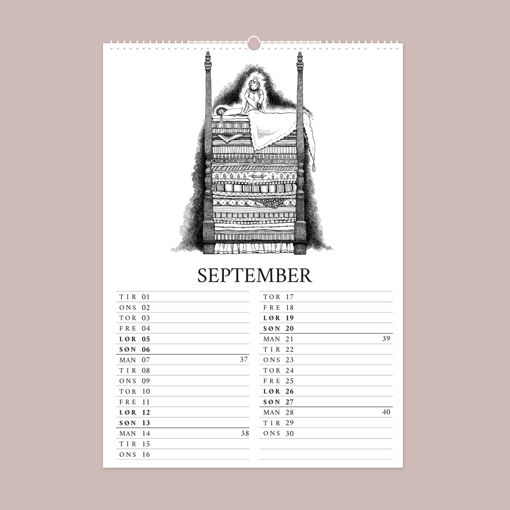 2026 vægkalender - H.C. Andersens eventyr