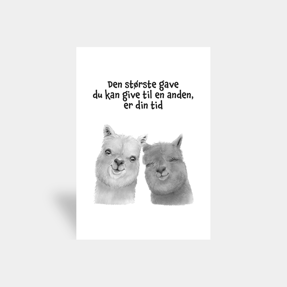 Kort - Den største gave er din tid