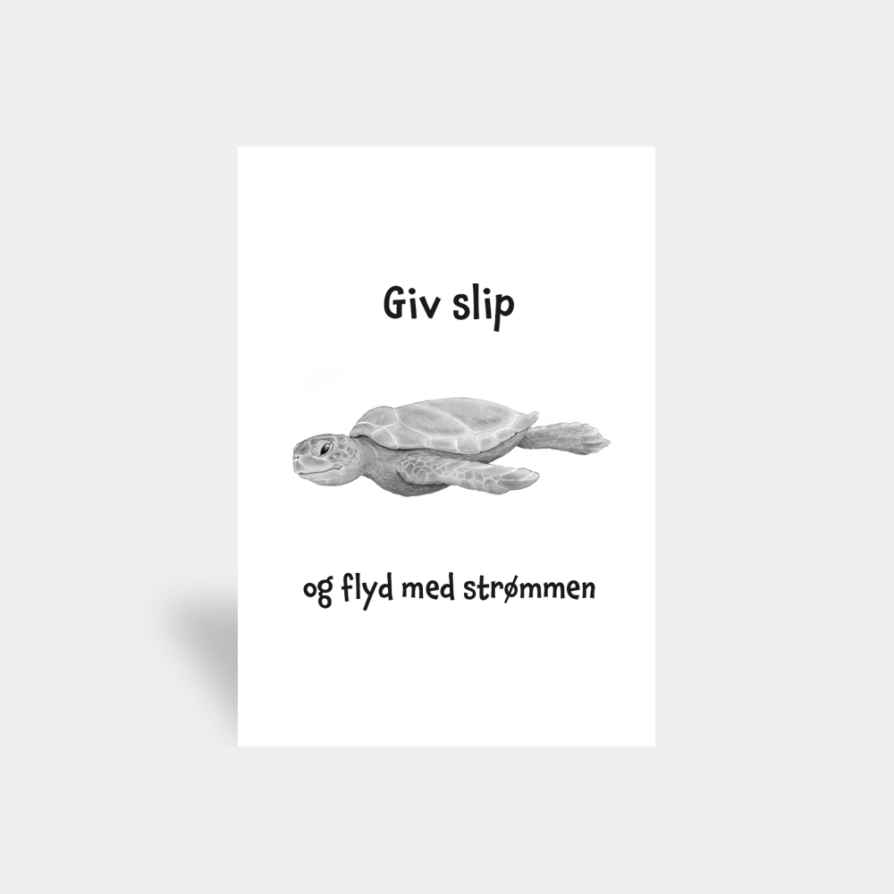 Kort - Giv slip og flyd med strømmen