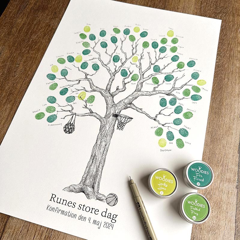 Fingeraftryksplakat // Basketball