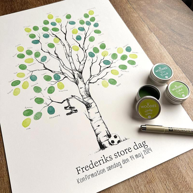 Fingeraftryksplakat // Fodbold