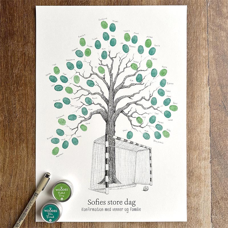 Fingeraftryksplakat // Håndbold