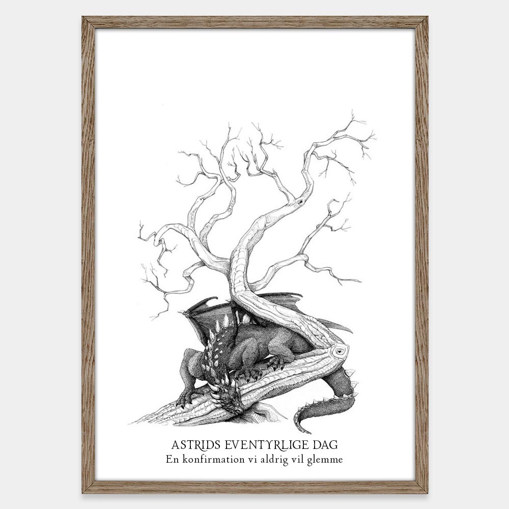 Fingeraftryksplakat // Drage