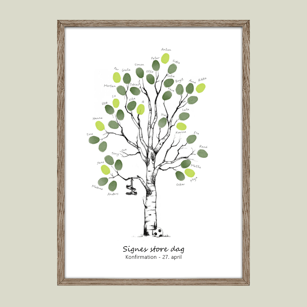 Fingeraftryksplakat // Fodbold