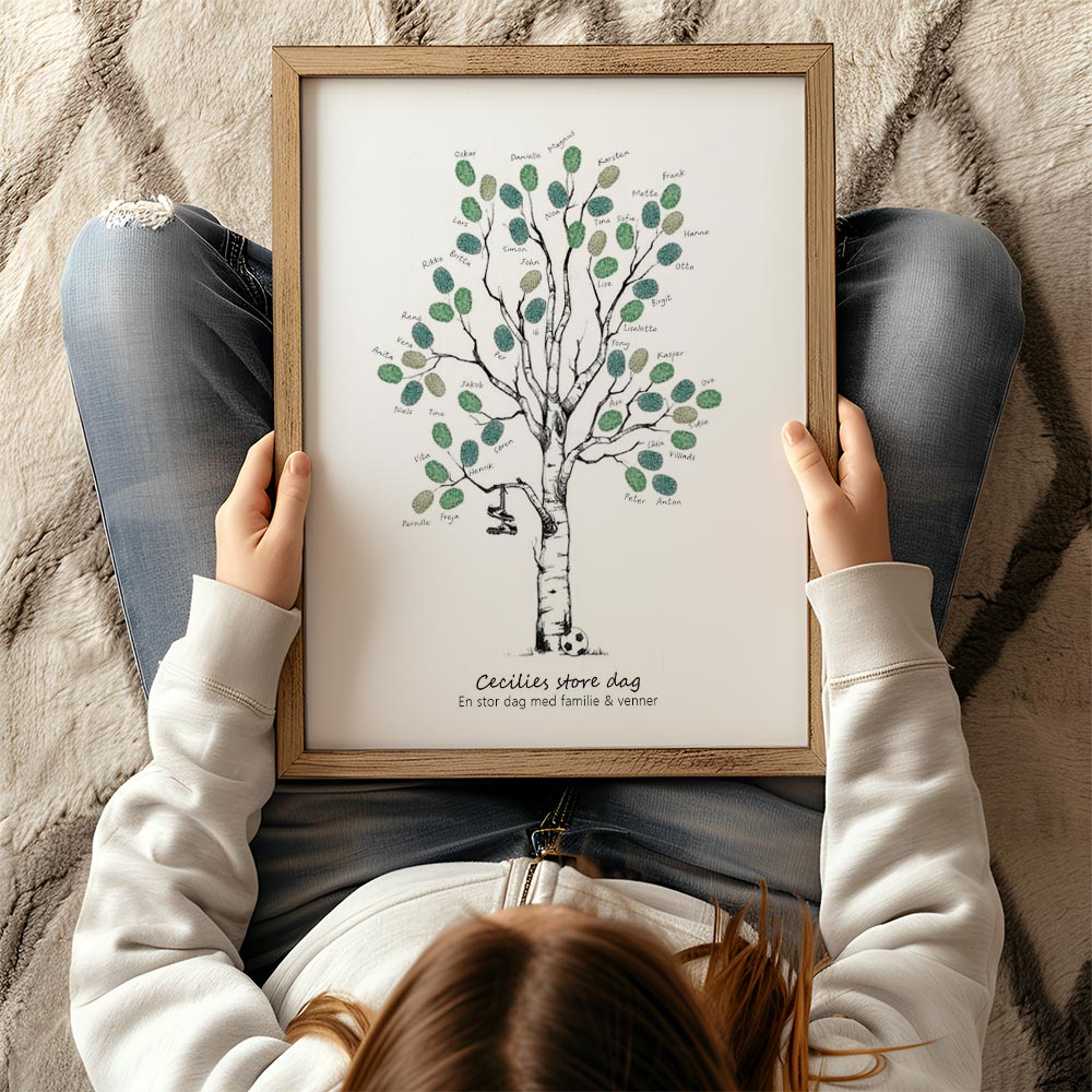 Fingeraftryksplakat // Fodbold