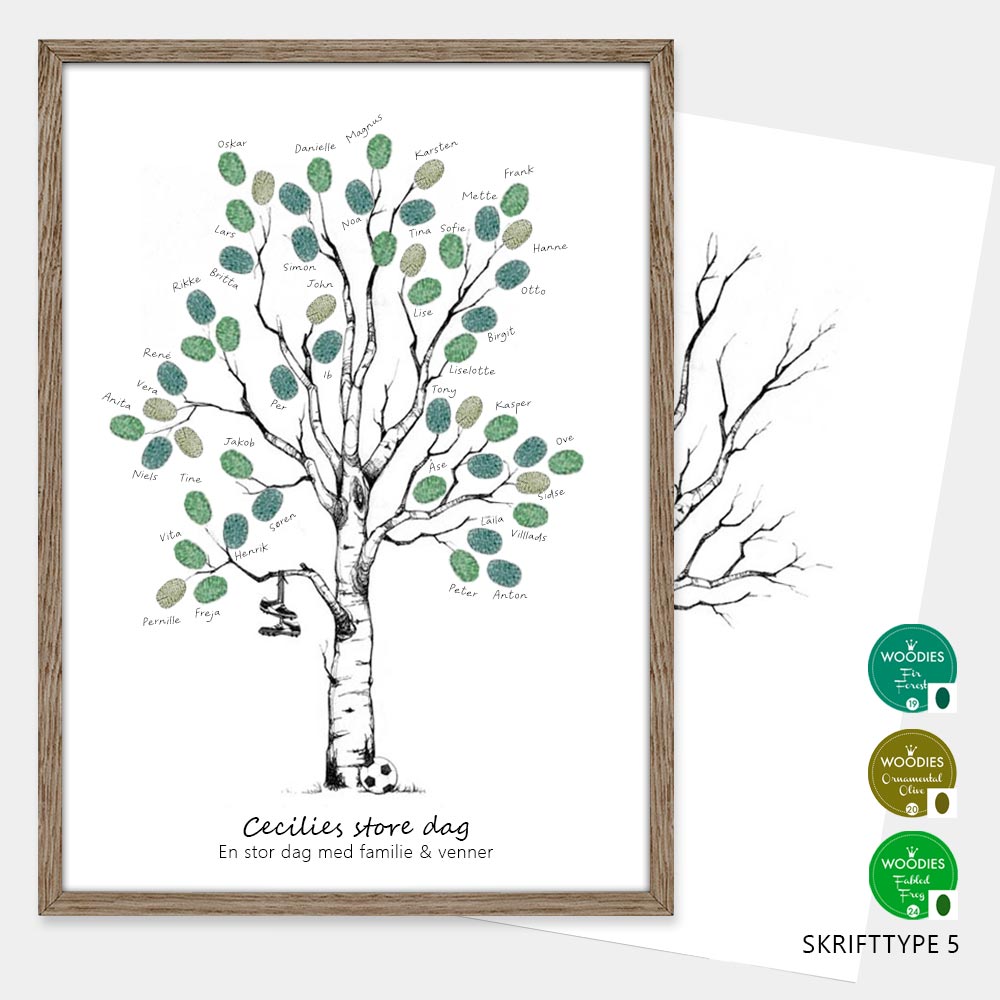 Fingeraftryksplakat // Fodbold