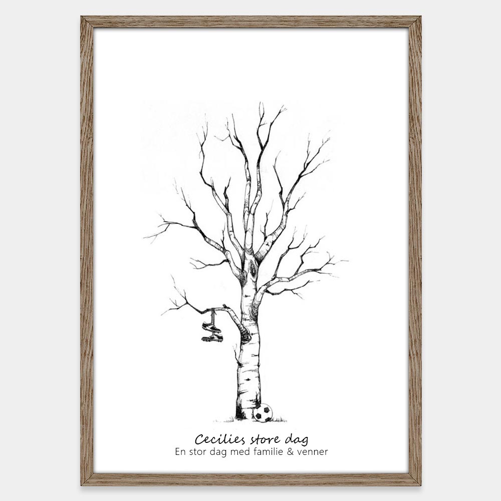 Fingeraftryksplakat // Fodbold