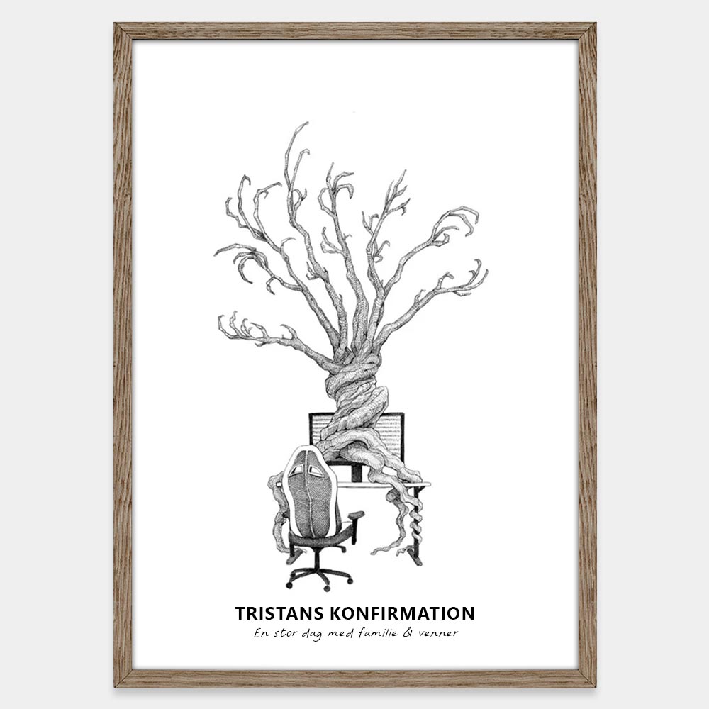 Fingeraftryksplakat // Gamer