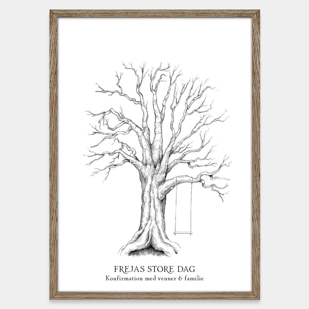 Fingeraftryksplakat // Gynge