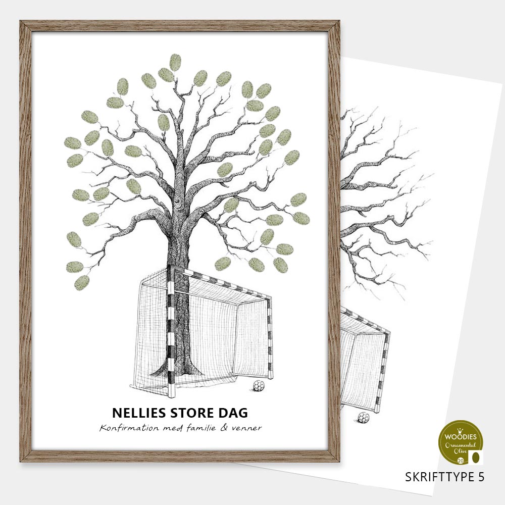 Fingeraftryksplakat // Håndbold