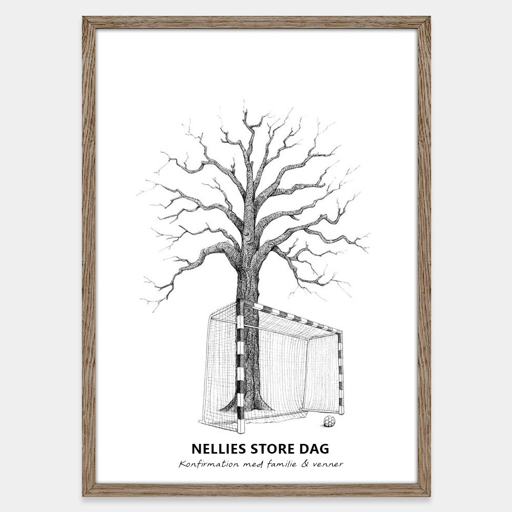 Fingeraftryksplakat // Håndbold