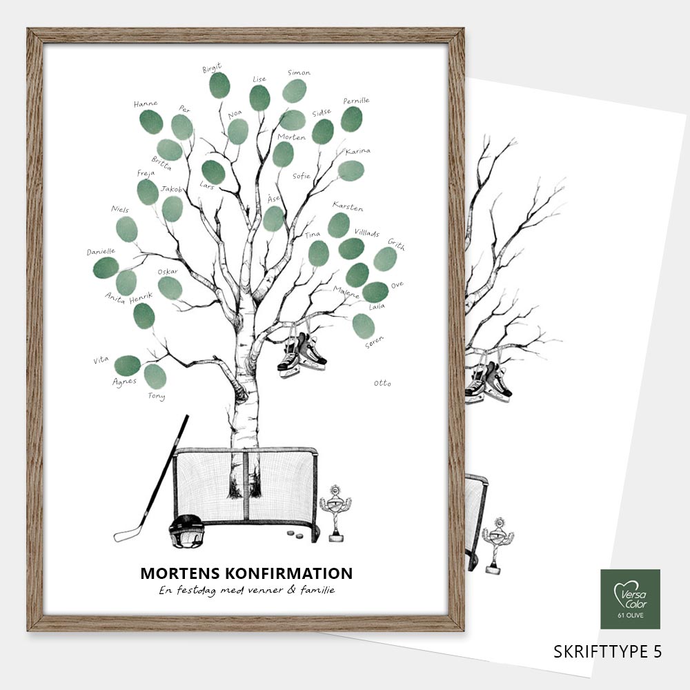 Fingeraftryksplakat // Ishockey