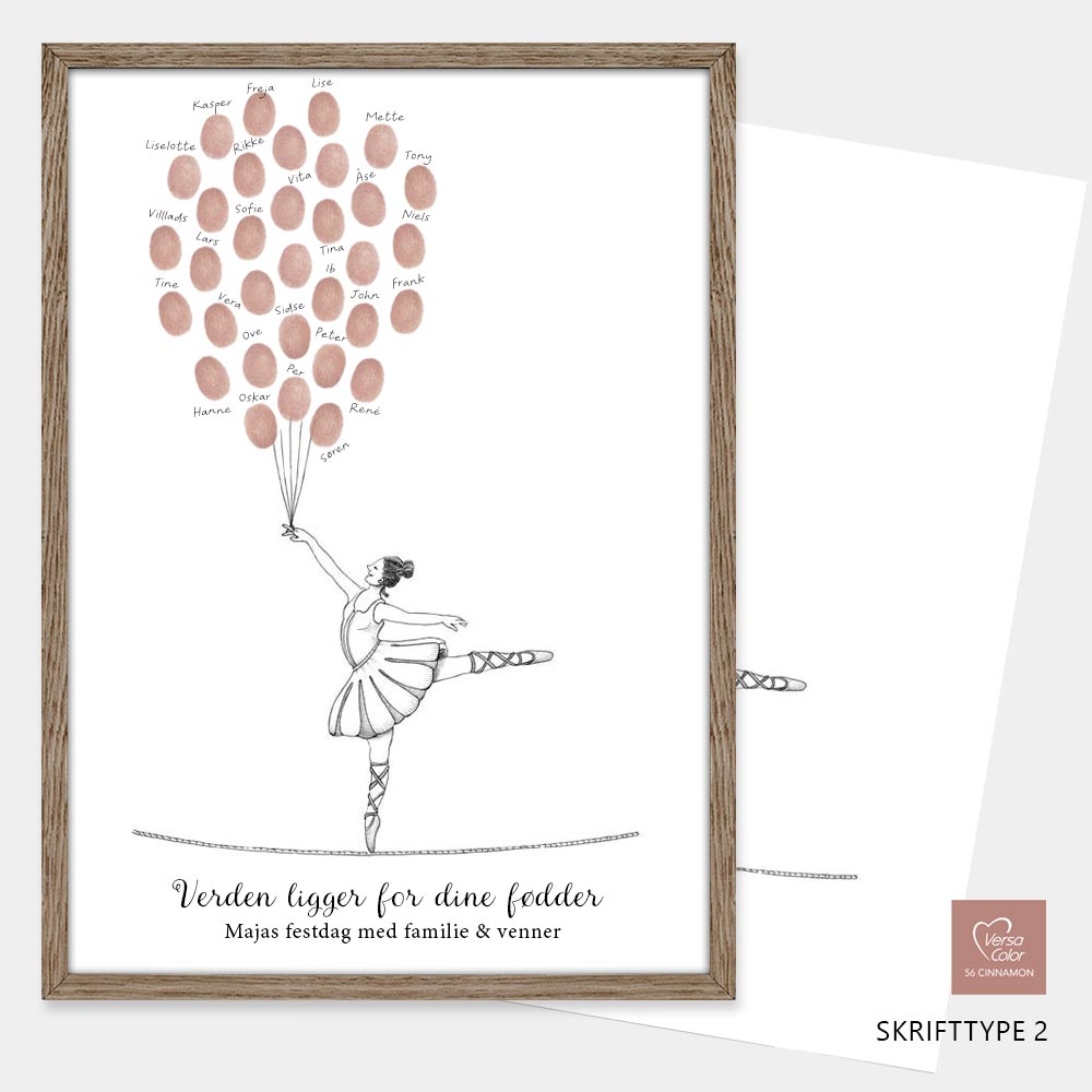 Fingeraftryksplakat // Linedanser