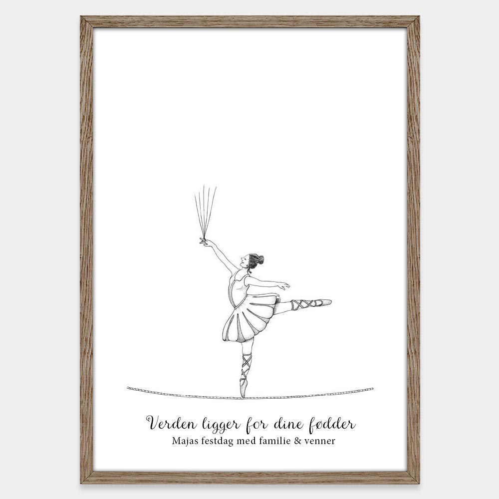 Fingeraftryksplakat // Linedanser