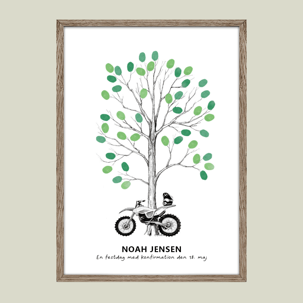 Fingeraftryksplakat // Motocross