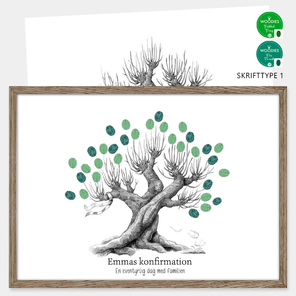 Fingeraftryksplakat // Poppeltræ