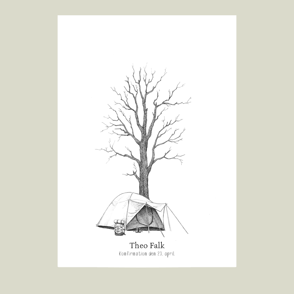 Fingeraftryksplakat // Spejder