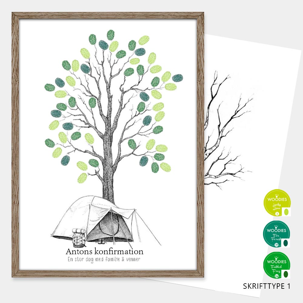 Fingeraftryksplakat // Spejder