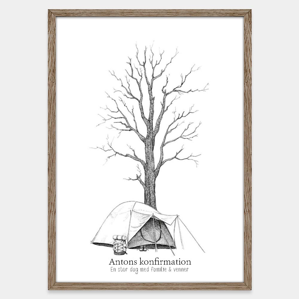 Fingeraftryksplakat // Spejder