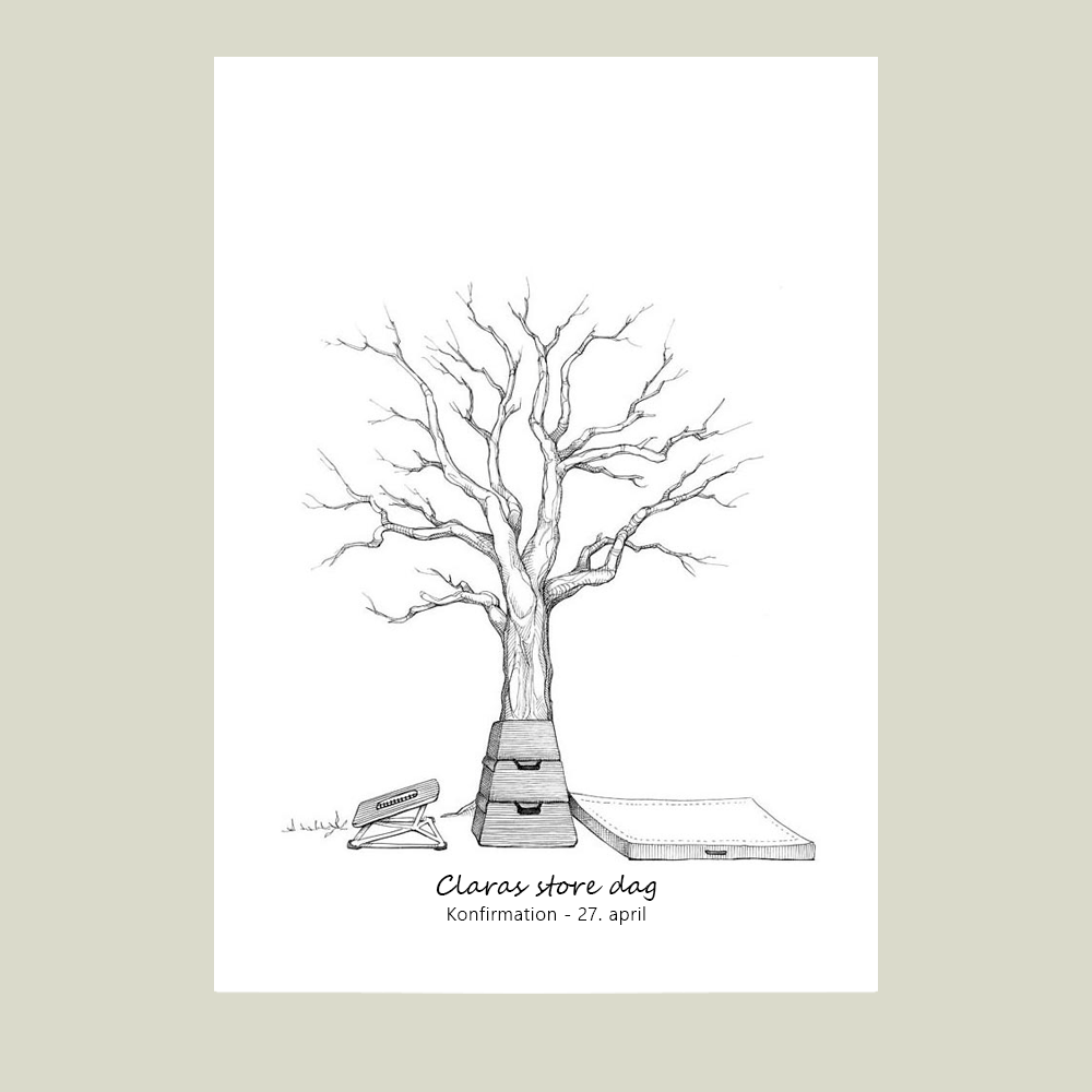 Fingeraftryksplakat // Springgymnastik