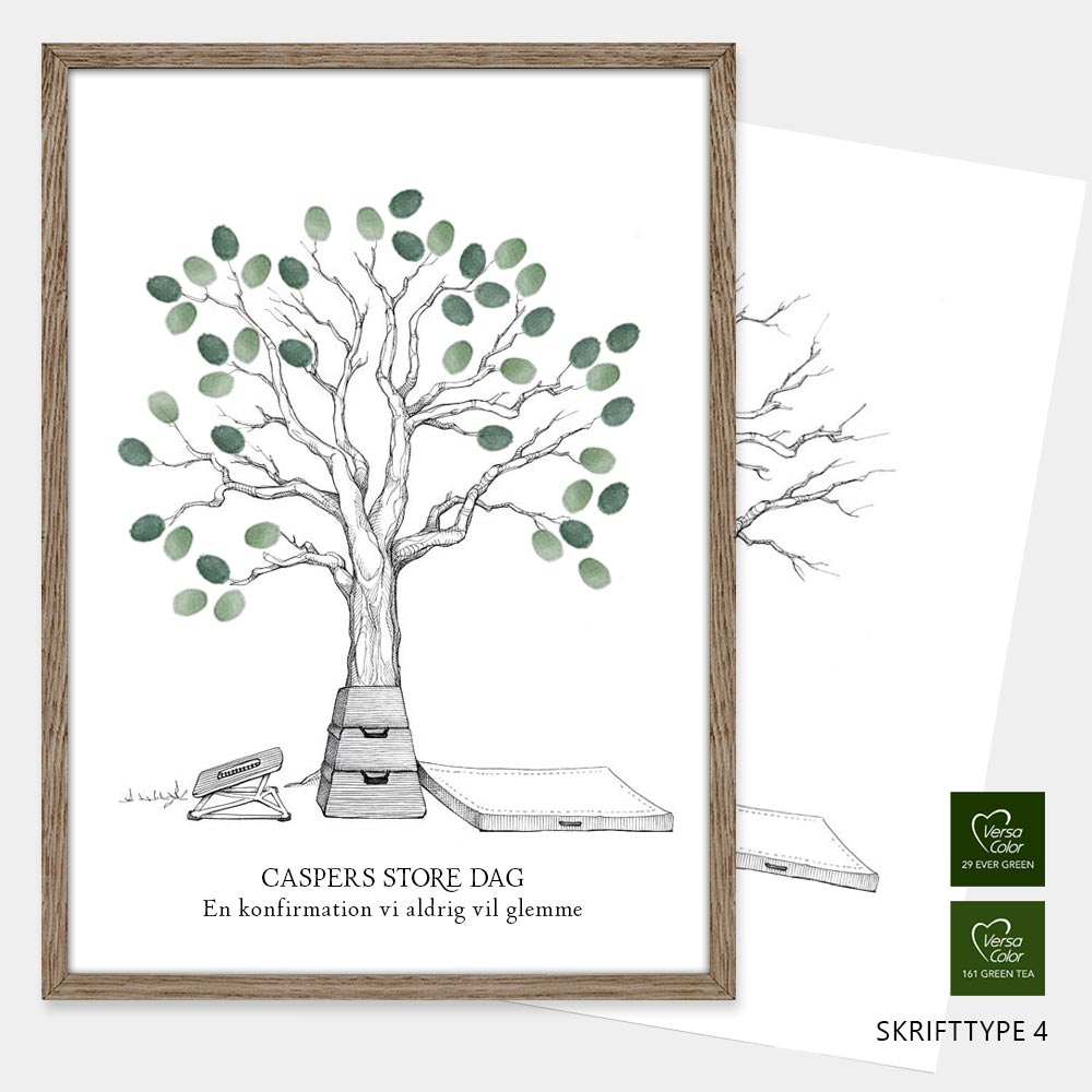 Fingeraftryksplakat // Springgymnastik