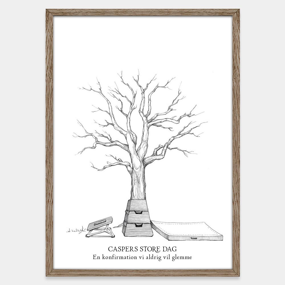 Fingeraftryksplakat // Springgymnastik