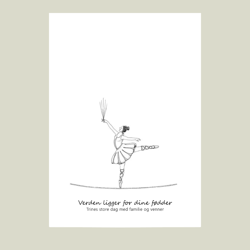 Fingeraftryksplakat // Linedanser