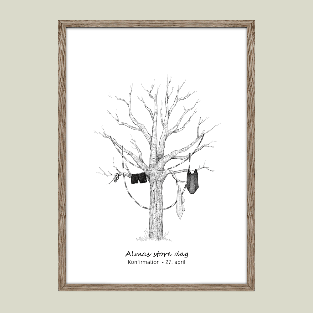 Fingeraftryksplakat // Svømning