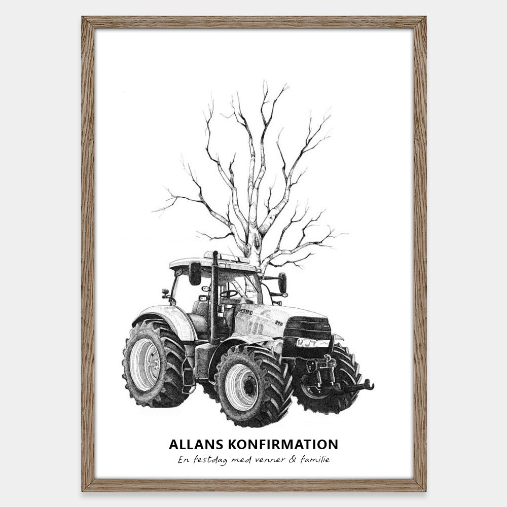 Fingeraftryksplakat // Traktor