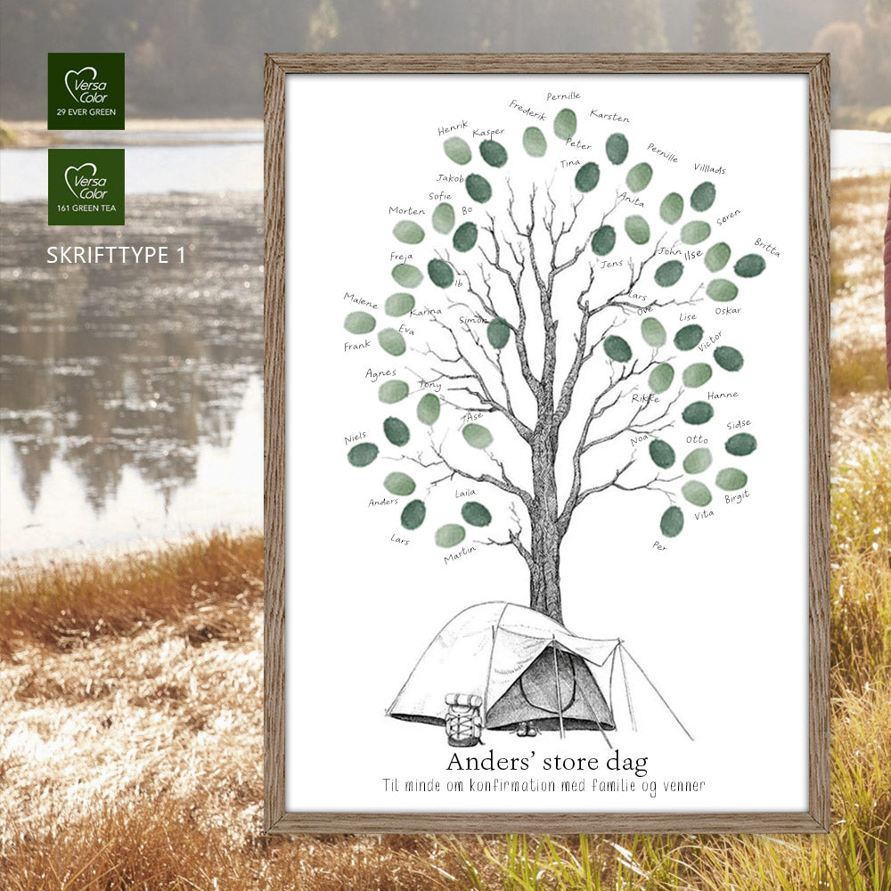 Fingeraftryksplakat // Spejder