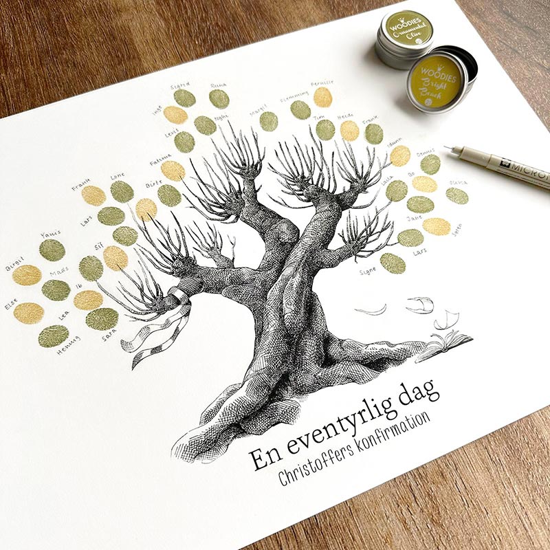 Fingeraftryksplakat // Poppeltræ