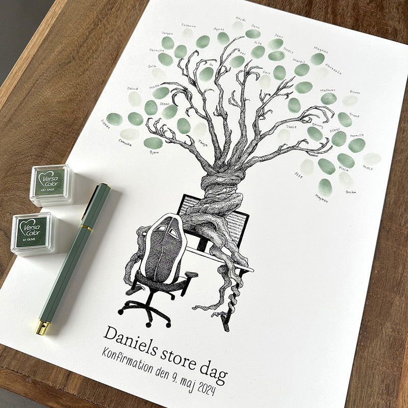 Fingeraftryksplakat – Gamer