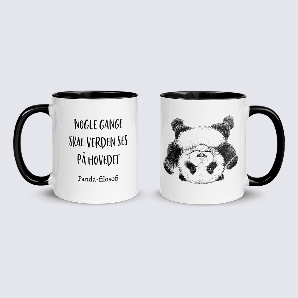 "Nogle gange skal verden ses på hovedet" - krus