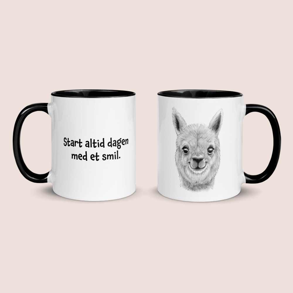 "Start altid dagen med et smil" - krus