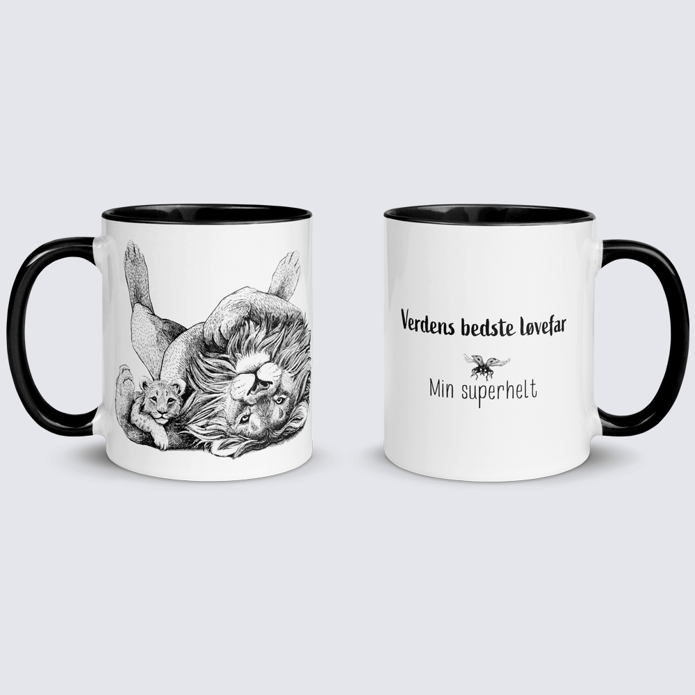 Krus med løvefar og 1 unge