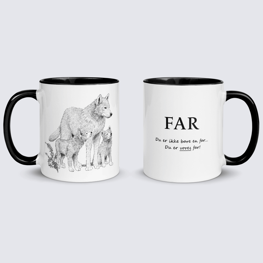 Fars krus - Far med 2 unger