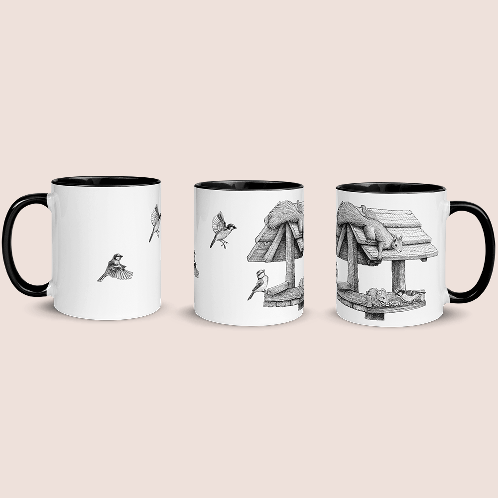 Krus med fuglehus