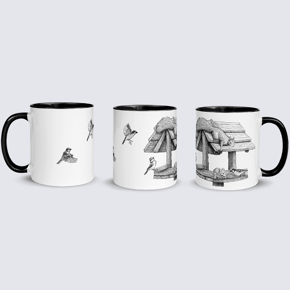 Krus med fuglehus