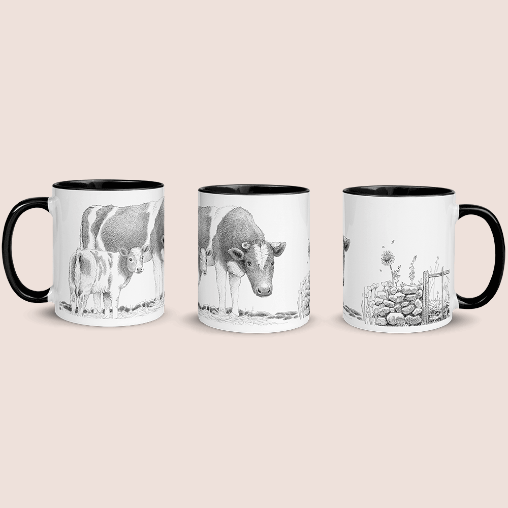 Krus med ko og kalv