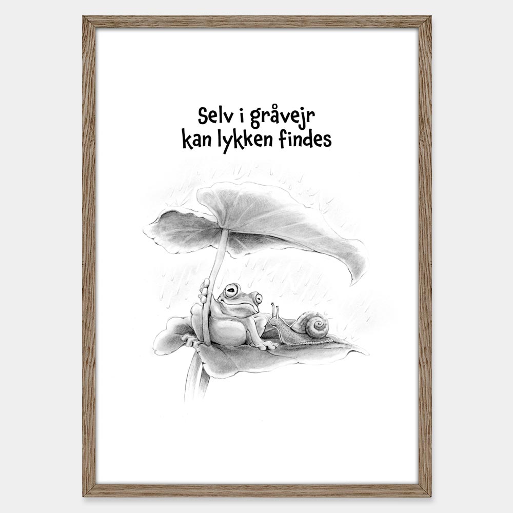 Citat: Selv i gråvejr kan lykken findes