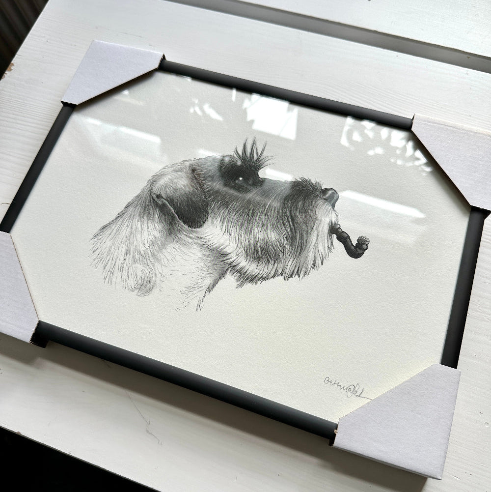 Bestillingsopgave - originaltegning af hund