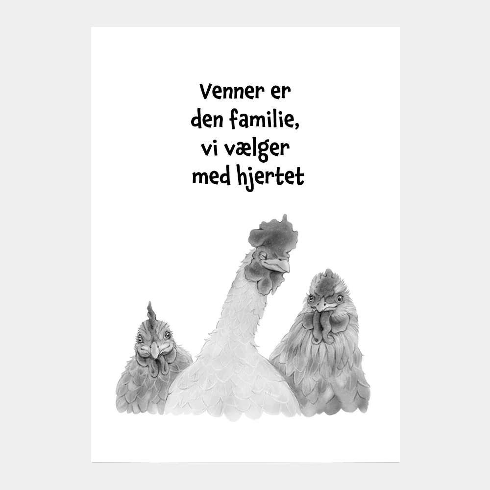 Venner er den familie, vi vælger med hjertet