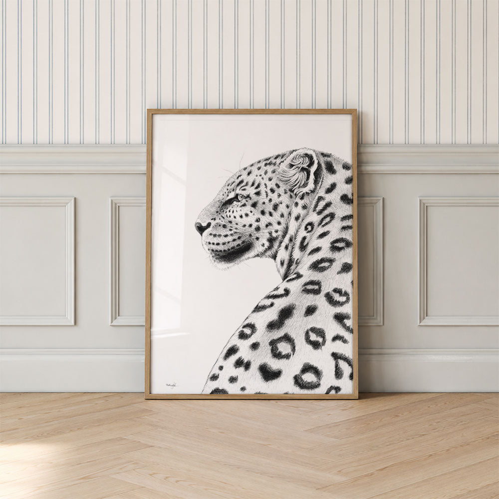 Kunsttryk med leopard