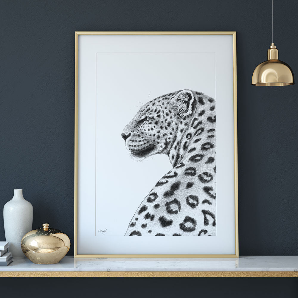 Plakat med leopard