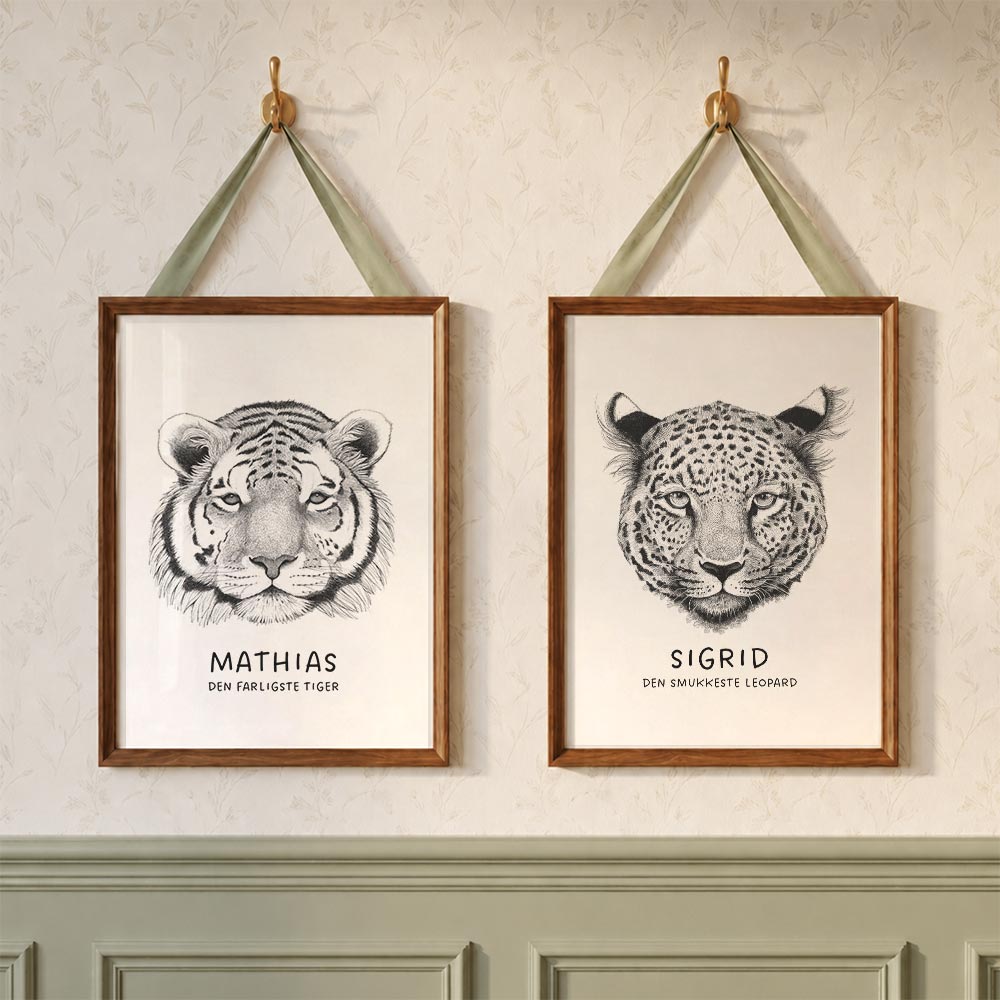 Plakat med tiger