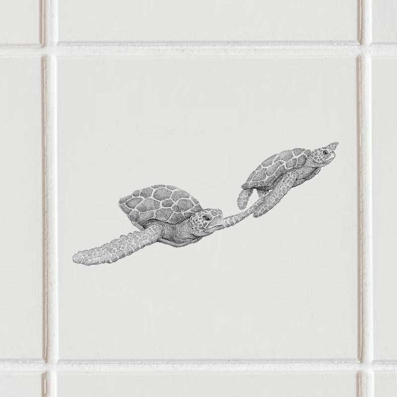 Sticker - havskildpadder